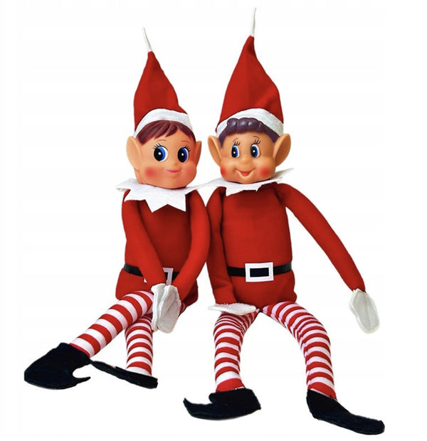 ZESTAW SKRZAT PSOTNIK ELF ON THE SHELF MASKOTKA ŚWIĄTECZNA ADWENTOWA 2SZT
