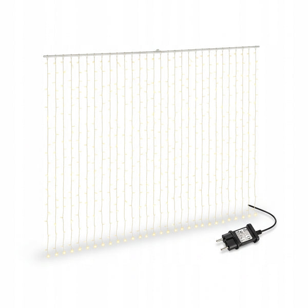 KURTYNA ŚWIETLNA 6M X 3M 600 LED OŚWIETLENIE DEKORACJA ŚWIĘTA WODOODPORNA