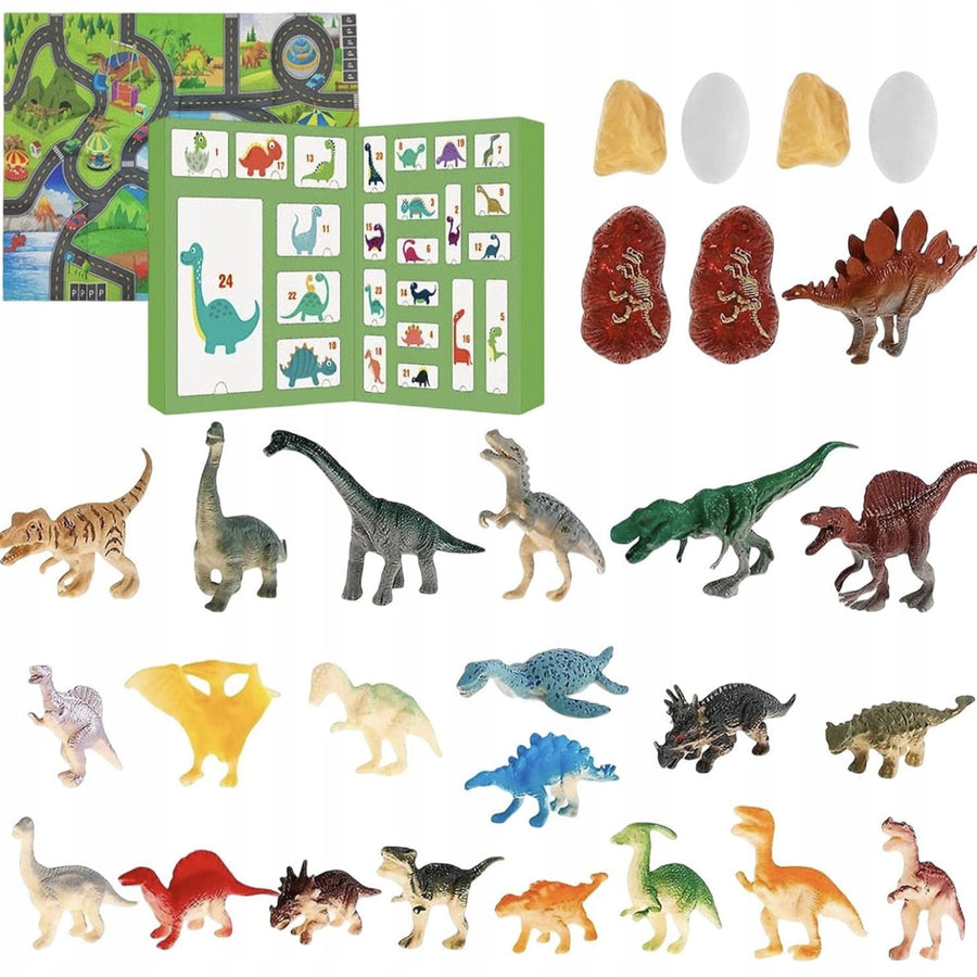KALENDARZ ADWENTOWY DLA DZIECI DINOZAURY 24 FIGURKI ZESTAW XXL ZABAWKI 2025