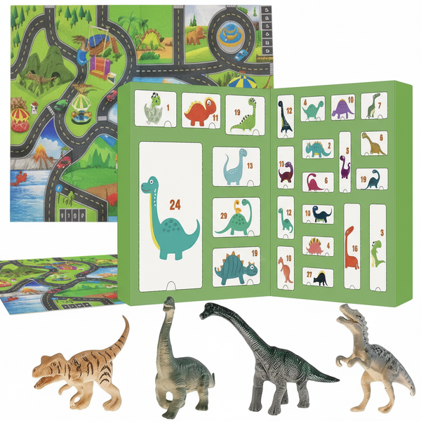 KALENDARZ ADWENTOWY DLA DZIECI DINOZAURY 24 FIGURKI ZESTAW XXL ZABAWKI 2025