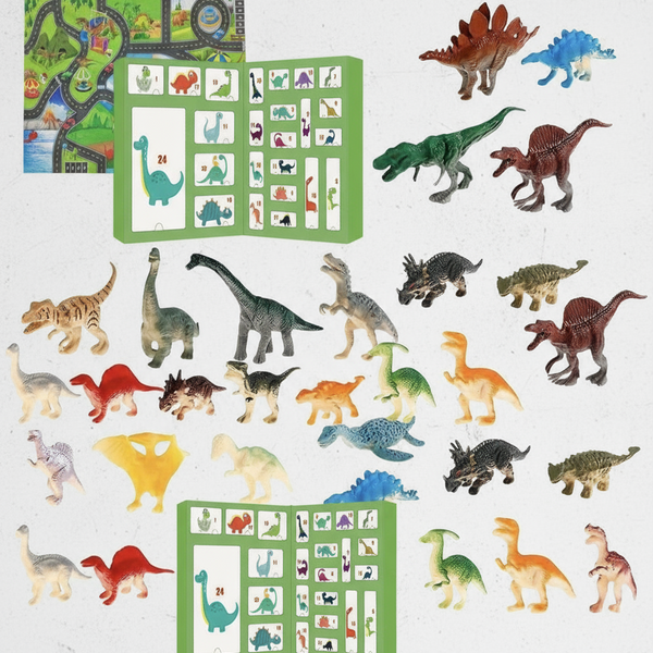 KALENDARZ ADWENTOWY DLA DZIECI DINOZAURY 24 FIGURKI ZESTAW XXL ZABAWKI 2025