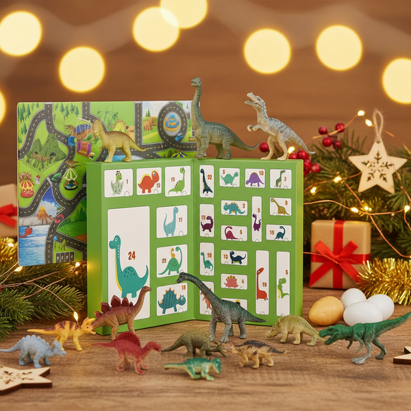 KALENDARZ ADWENTOWY DLA DZIECI DINOZAURY 24 FIGURKI ZESTAW XXL ZABAWKI 2025