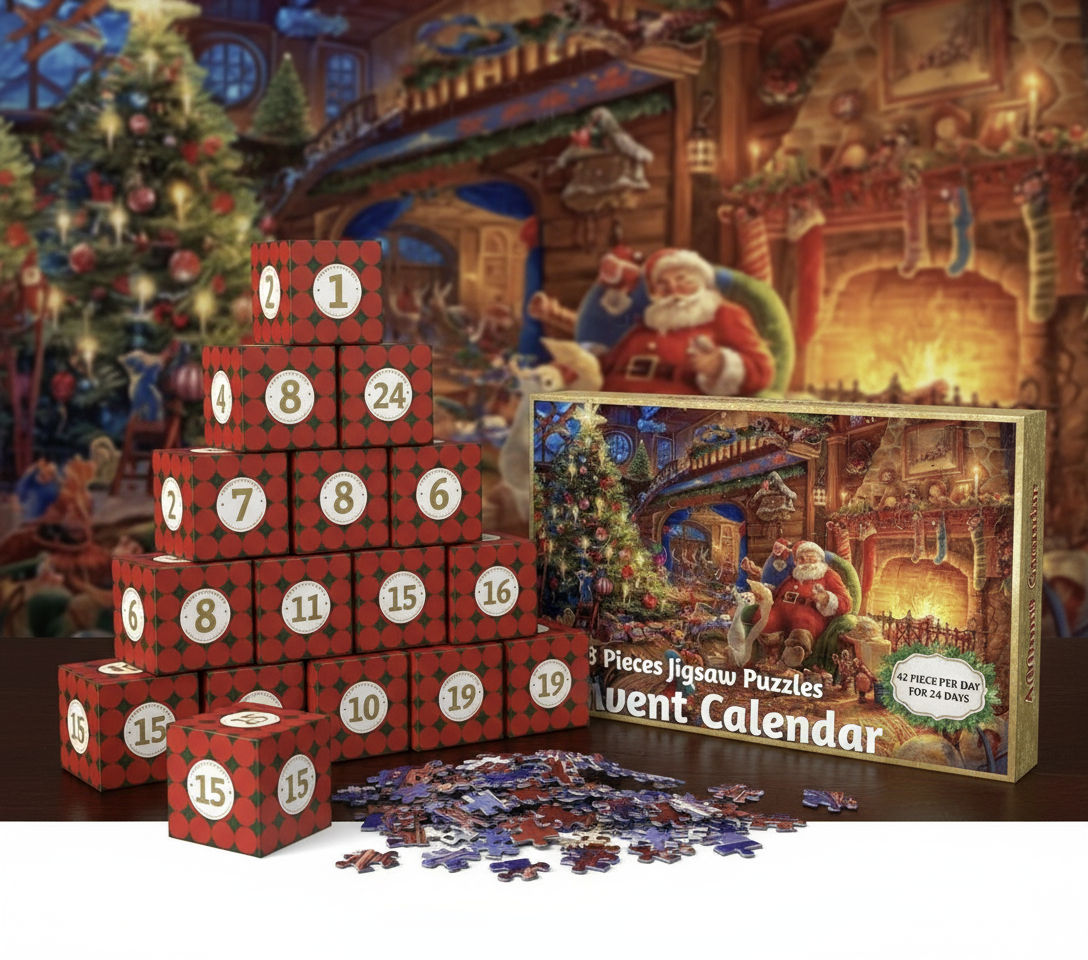 Kalendarz adwentowy z 24 pudełkami