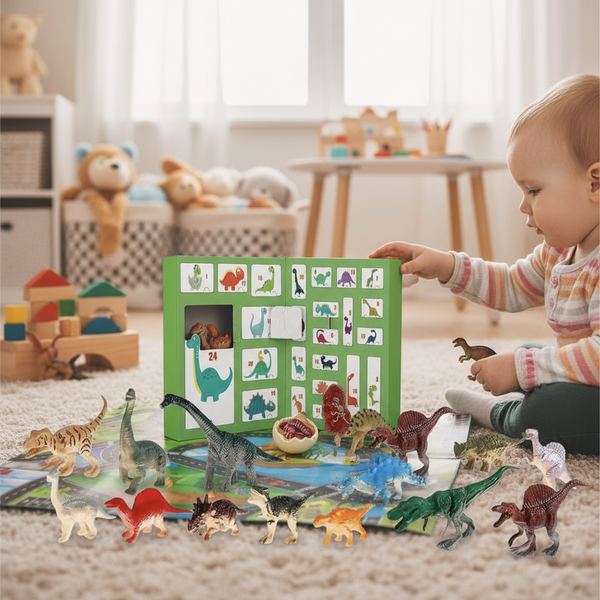 KALENDARZ ADWENTOWY DLA DZIECI DINOZAURY 24 FIGURKI ZESTAW XXL ZABAWKI 2025