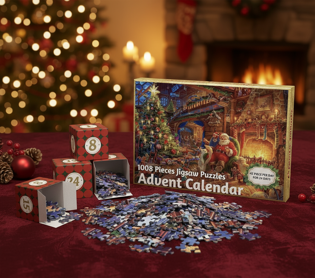 Zbliżenie na otwarte pudełka z elementami puzzli